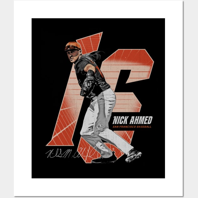 Nick Ahmed San Francisco Number Wall Art by Jesse Gorrell